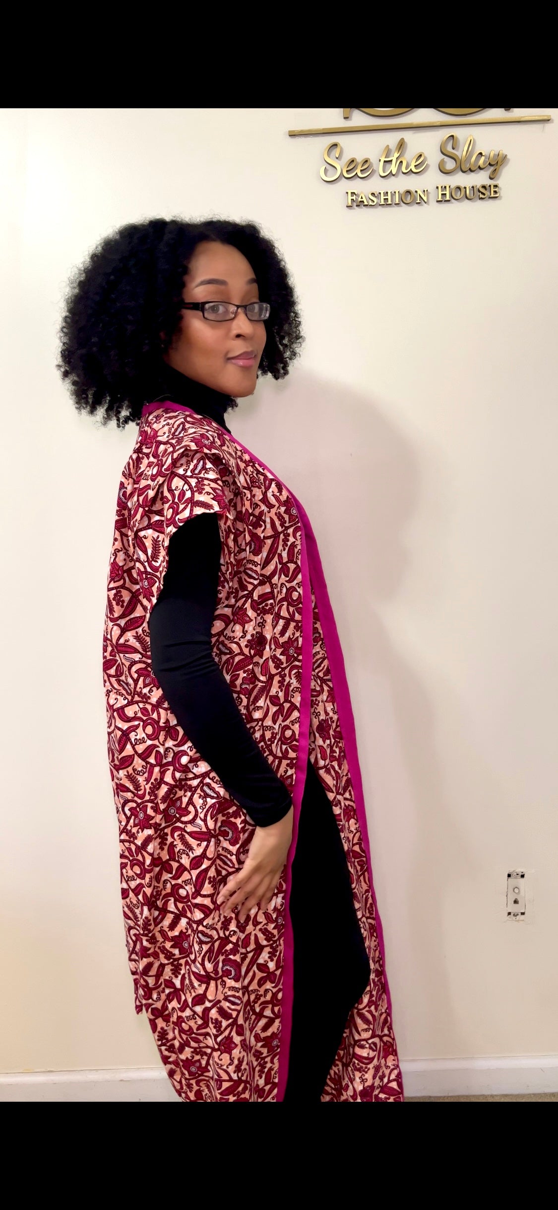 Two-Piece Luxe Kaftan + Headpiece Set