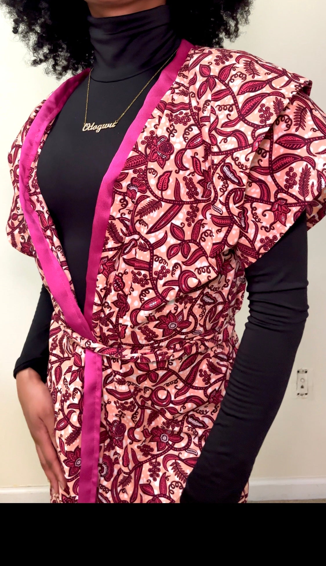 Two-Piece Luxe Kaftan + Headpiece Set
