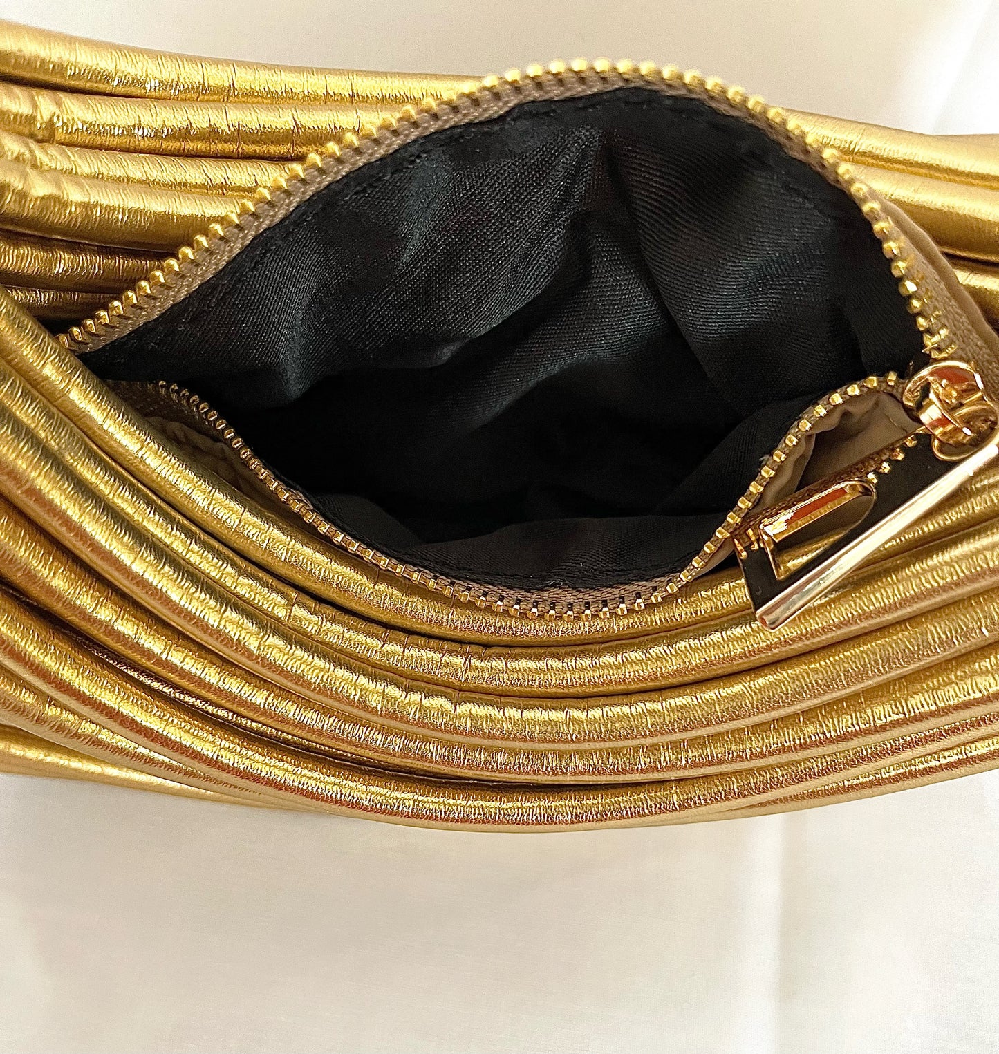 Golden Knotted Handbag