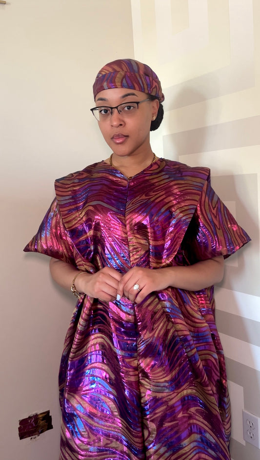 Psychedelic - The Luxe Brocade Kaftan/Kimono Set